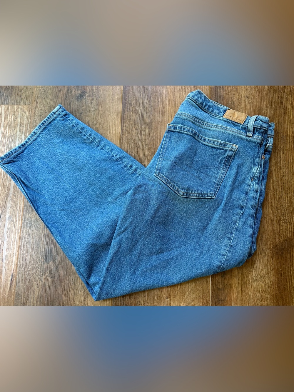 Barrel American Eagle Jeans Blue Denim